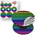 Decal Style Vinyl Skin Wrap 3 Pack for PopSockets Stripes Rainbow (POPSOCKET NOT INCLUDED)