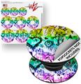 Decal Style Vinyl Skin Wrap 3 Pack for PopSockets Scene Kid Sketches Rainbow (POPSOCKET NOT INCLUDED)