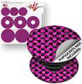 Decal Style Vinyl Skin Wrap 3 Pack for PopSockets Skull and Crossbones Checkerboard (POPSOCKET NOT INCLUDED)
