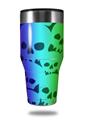 Skin Decal Wrap for Walmart Ozark Trail Tumblers 40oz Rainbow Skull Collection (TUMBLER NOT INCLUDED) by WraptorSkinz