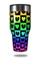 Skin Decal Wrap for Walmart Ozark Trail Tumblers 40oz Love Heart Checkers Rainbow (TUMBLER NOT INCLUDED) by WraptorSkinz