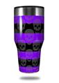 Skin Decal Wrap for Walmart Ozark Trail Tumblers 40oz Skull Stripes Purple (TUMBLER NOT INCLUDED) by WraptorSkinz