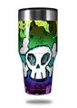 Skin Decal Wrap for Walmart Ozark Trail Tumblers 40oz Cartoon Skull Rainbow (TUMBLER NOT INCLUDED) by WraptorSkinz