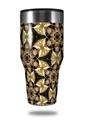 Skin Decal Wrap for Walmart Ozark Trail Tumblers 40oz Leave Pattern 1 Brown (TUMBLER NOT INCLUDED) by WraptorSkinz