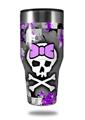 Skin Decal Wrap for Walmart Ozark Trail Tumblers 40oz Purple Princess Skull (TUMBLER NOT INCLUDED) by WraptorSkinz