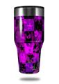 Skin Decal Wrap for Walmart Ozark Trail Tumblers 40oz Purple Star Checkerboard (TUMBLER NOT INCLUDED) by WraptorSkinz