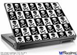 Laptop Skin (Large) - Skull Checkerboard