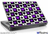Laptop Skin (Large) - Purple Hearts And Stars