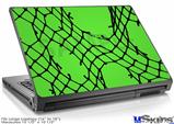 Laptop Skin (Large) - Ripped Fishnets Green