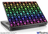Laptop Skin (Large) - Skull and Crossbones Rainbow