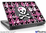 Laptop Skin (Large) - Pink Bow Skull