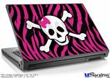 Laptop Skin (Large) - Pink Zebra Skull