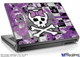 Laptop Skin (Large) - Princess Skull Purple