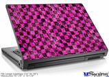 Laptop Skin (Large) - Pink Checkerboard Sketches