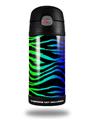 Skin Decal Wrap for Thermos Funtainer 12oz Bottle Rainbow Zebra (BOTTLE NOT INCLUDED) by WraptorSkinz