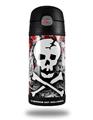Skin Decal Wrap for Thermos Funtainer 12oz Bottle Skull Splatter (BOTTLE NOT INCLUDED) by WraptorSkinz