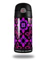 Skin Decal Wrap for Thermos Funtainer 12oz Bottle Pink Floral (BOTTLE NOT INCLUDED) by WraptorSkinz