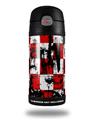Skin Decal Wrap for Thermos Funtainer 12oz Bottle Checker Graffiti (BOTTLE NOT INCLUDED) by WraptorSkinz