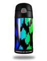 Skin Decal Wrap for Thermos Funtainer 12oz Bottle Rainbow Leopard (BOTTLE NOT INCLUDED) by WraptorSkinz
