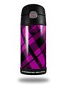 Skin Decal Wrap for Thermos Funtainer 12oz Bottle Pink Plaid (BOTTLE NOT INCLUDED) by WraptorSkinz