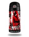 Skin Decal Wrap for Thermos Funtainer 12oz Bottle Red Graffiti (BOTTLE NOT INCLUDED) by WraptorSkinz