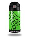Skin Decal Wrap for Thermos Funtainer 12oz Bottle Ripped Fishnets Green (BOTTLE NOT INCLUDED) by WraptorSkinz