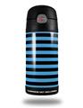 Skin Decal Wrap for Thermos Funtainer 12oz Bottle Stripes Blue (BOTTLE NOT INCLUDED) by WraptorSkinz