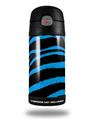 Skin Decal Wrap for Thermos Funtainer 12oz Bottle Zebra Blue (BOTTLE NOT INCLUDED) by WraptorSkinz