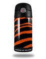 Skin Decal Wrap for Thermos Funtainer 12oz Bottle Zebra Orange (BOTTLE NOT INCLUDED) by WraptorSkinz