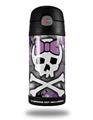 Skin Decal Wrap for Thermos Funtainer 12oz Bottle Princess Skull Purple (BOTTLE NOT INCLUDED) by WraptorSkinz