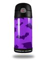 Skin Decal Wrap for Thermos Funtainer 12oz Bottle Deathrock Bats Purple (BOTTLE NOT INCLUDED) by WraptorSkinz
