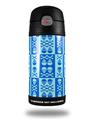 Skin Decal Wrap for Thermos Funtainer 12oz Bottle Skull And Crossbones Pattern Blue (BOTTLE NOT INCLUDED) by WraptorSkinz
