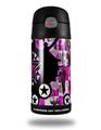 Skin Decal Wrap for Thermos Funtainer 12oz Bottle Pink Star Splatter (BOTTLE NOT INCLUDED) by WraptorSkinz