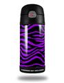 Skin Decal Wrap for Thermos Funtainer 12oz Bottle Purple Zebra (BOTTLE NOT INCLUDED) by WraptorSkinz