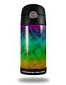 Skin Decal Wrap for Thermos Funtainer 12oz Bottle Rainbow Butterflies (BOTTLE NOT INCLUDED) by WraptorSkinz