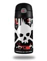 Skin Decal Wrap for Thermos Funtainer 12oz Bottle Punk Rock Skull (BOTTLE NOT INCLUDED) by WraptorSkinz