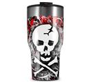 WraptorSkinz Skin Wrap compatible with 2017 and newer RTIC Tumblers 30oz Skull Splatter (TUMBLER NOT INCLUDED)