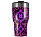 WraptorSkinz Skin Wrap compatible with 2017 and newer RTIC Tumblers 30oz Pink Floral (TUMBLER NOT INCLUDED)