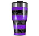 WraptorSkinz Skin Wrap compatible with 2017 and newer RTIC Tumblers 30oz Skull Stripes Purple (TUMBLER NOT INCLUDED)