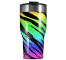 WraptorSkinz Skin Wrap compatible with 2017 and newer RTIC Tumblers 30oz Tiger Rainbow (TUMBLER NOT INCLUDED)