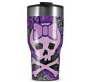 WraptorSkinz Skin Wrap compatible with 2017 and newer RTIC Tumblers 30oz Purple Girly Skull (TUMBLER NOT INCLUDED)