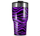 WraptorSkinz Skin Wrap compatible with 2017 and newer RTIC Tumblers 30oz Purple Zebra (TUMBLER NOT INCLUDED)