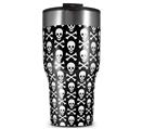 WraptorSkinz Skin Wrap compatible with 2017 and newer RTIC Tumblers 30oz Skull and Crossbones Pattern (TUMBLER NOT INCLUDED)