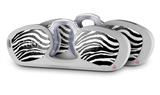 Decal Style Vinyl Skin Wrap 2 Pack for Nooz Glasses Rectangle Case Zebra (NOOZ NOT INCLUDED) by WraptorSkinz