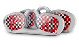 Decal Style Vinyl Skin Wrap 2 Pack for Nooz Glasses Rectangle Case Checkerboard Splatter (NOOZ NOT INCLUDED) by WraptorSkinz