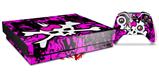 Skin Wrap for XBOX One X Console and Controller Punk Skull Princess