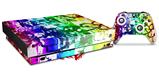 Skin Wrap for XBOX One X Console and Controller Rainbow Graffiti