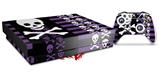 Skin Wrap for XBOX One X Console and Controller Skulls and Stripes 6