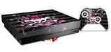 Skin Wrap for XBOX One X Console and Controller Pink Bow Skull