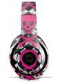 WraptorSkinz Skin Decal Wrap compatible with Beats Studio 2 and 3 Wired and Wireless Headphones Pink Skulls and Stars Skin Only (HEADPHONES NOT INCLUDED)